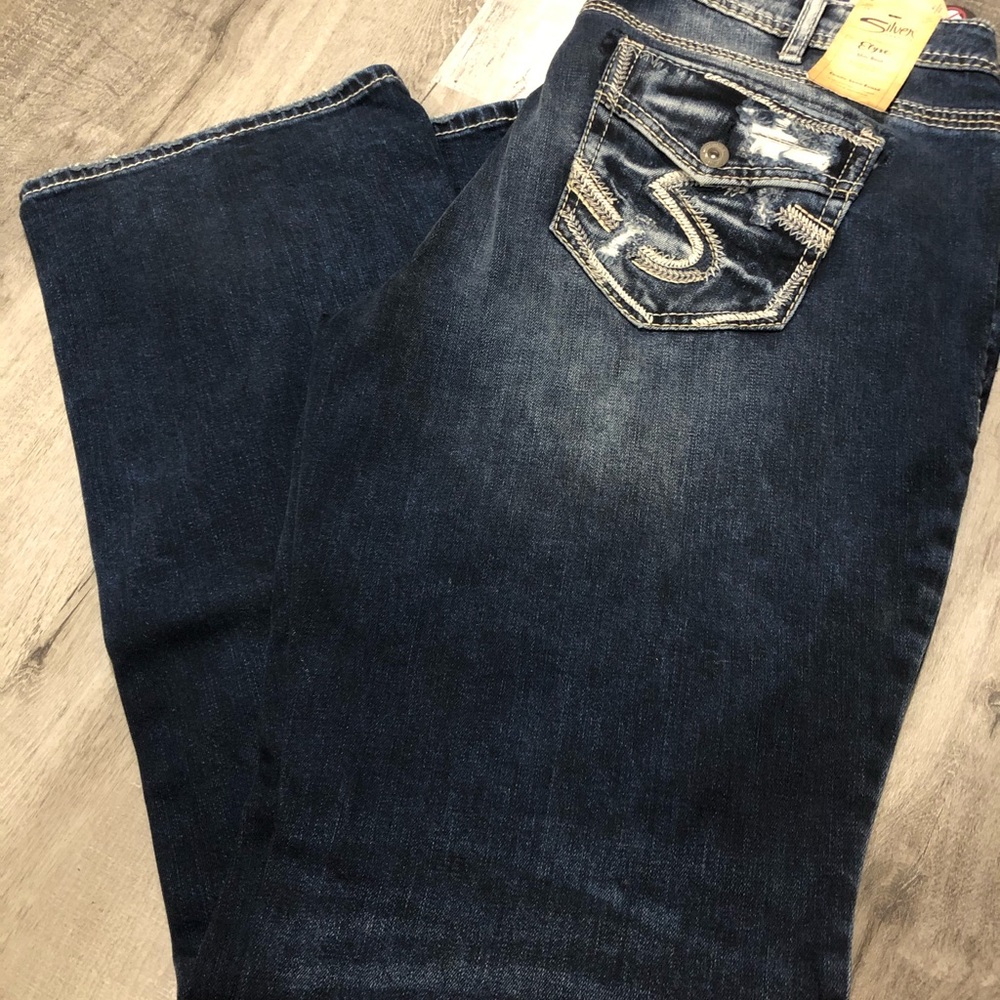 Silver jeans Elyse slim boot sz 16 jeans NWT
